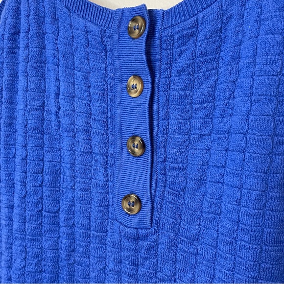 FREE PEOPLE Beach Short And Sweet Mini Dress Blue Size M - Picture 9 of 9